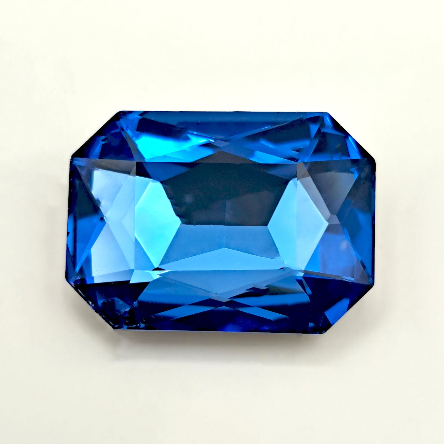 Cabochon ottagono vetro Sapphire